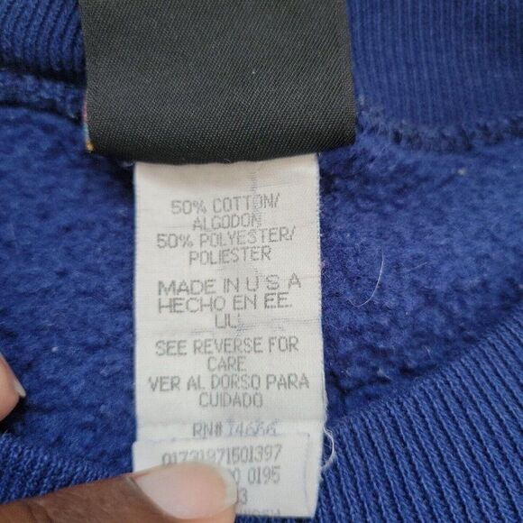 Vintage USA Olympic Sweatshirt Mens 2XL Blue J C Penny Made in USA Pullo… - Picture 3 of 10